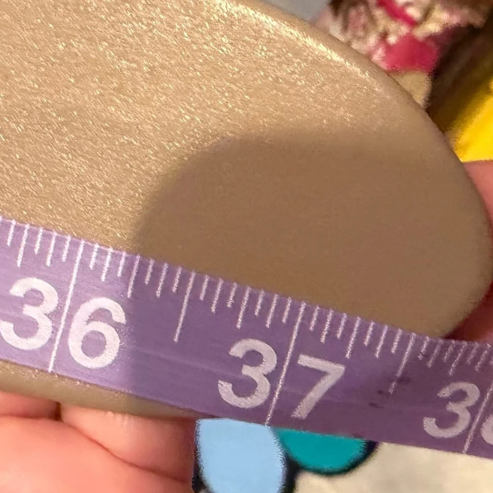 VTG Ann Taylor MADE IN USA Leather Statement Belt Taupe MEDIUM 30-33